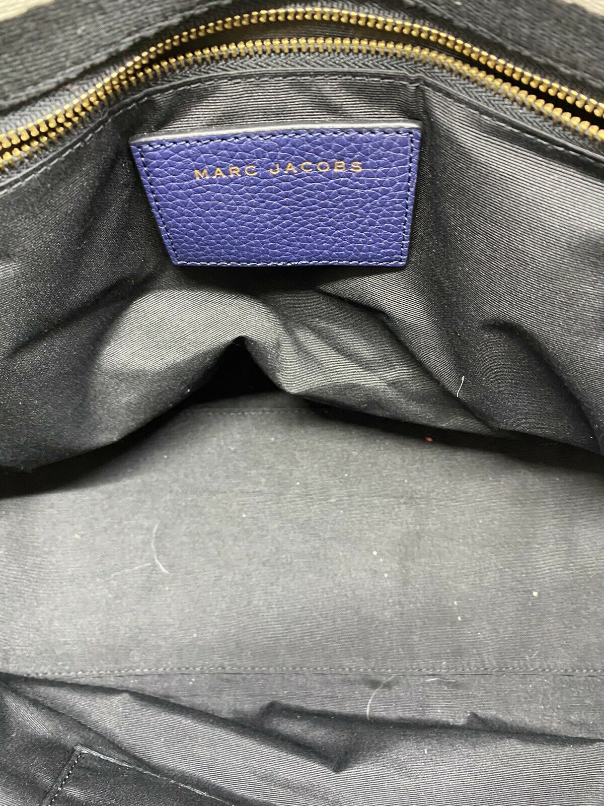 Marc Jacobs Navy Large Leather Tote bag