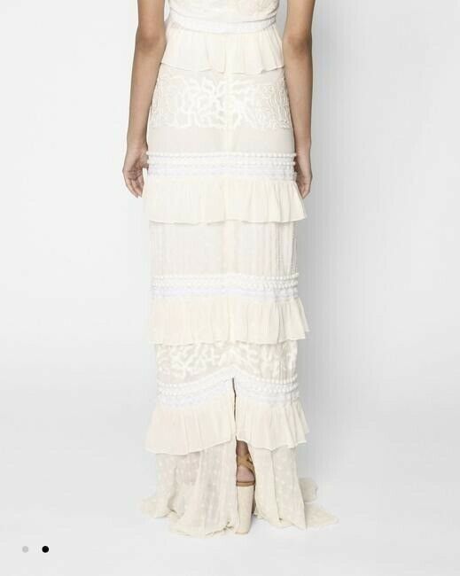 Nicole Miller cream layer msrp skirt