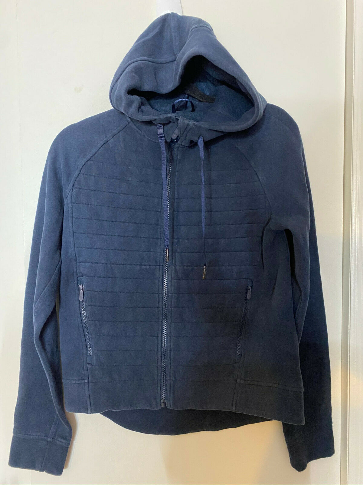 LULULEMON Womens Ash Blue Long Sleeves Stylish Hoodies Size: 4