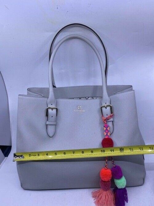 kate spade shopping xl w saffiano w detachable off white leather tote