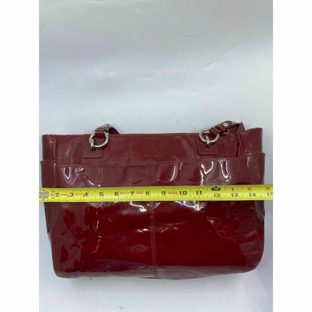 COACH Large Patent Red Shoulder Bag