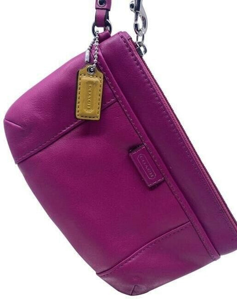 Coach Pink Leather Wristlet