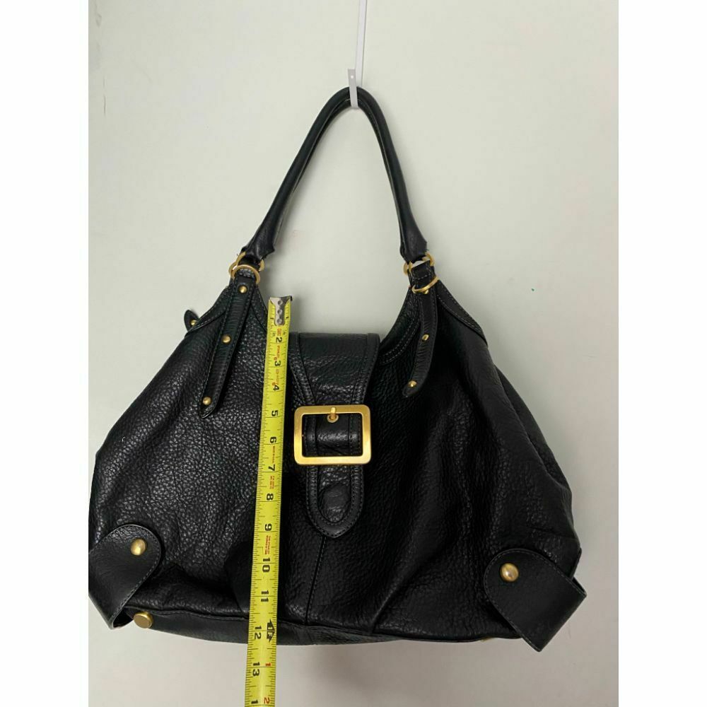 Maxx New York Black Leather Shoulder Bag