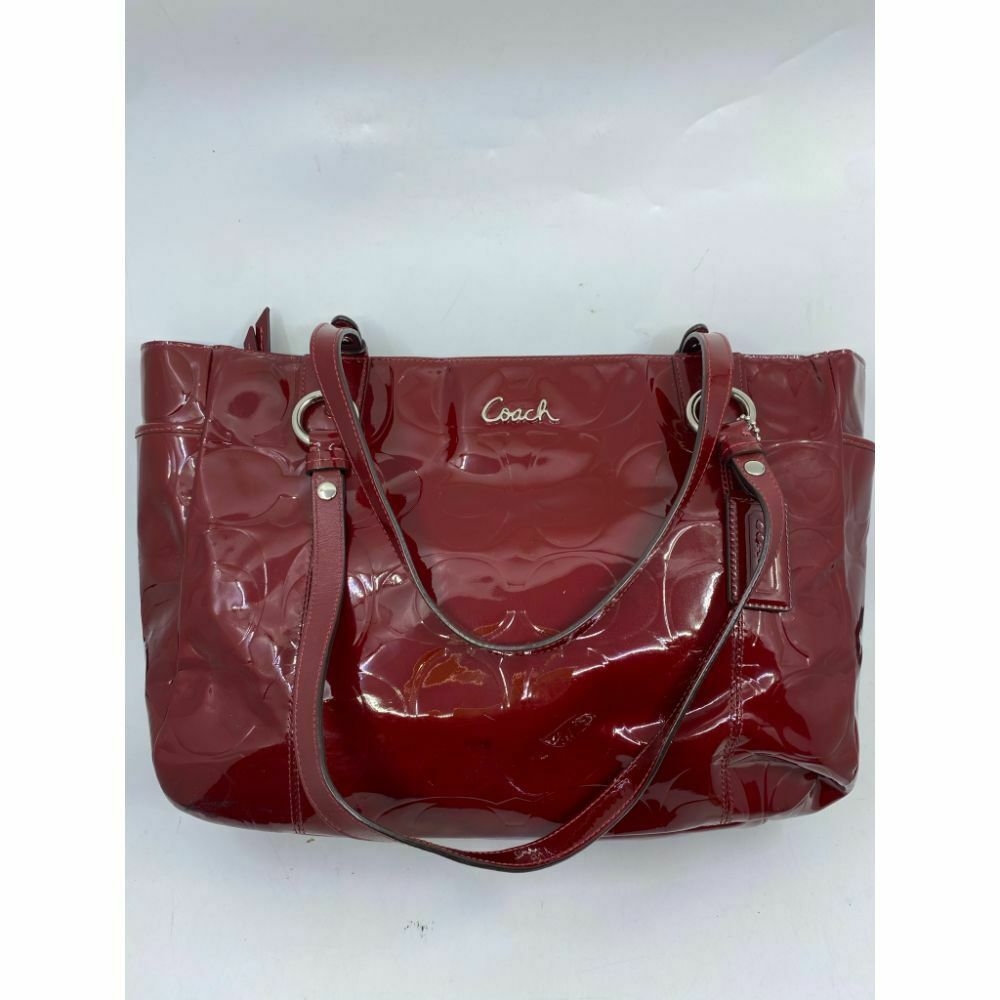 COACH Large Patent Red Shoulder Bag