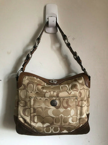 Coach Jacquard Fabric Bag