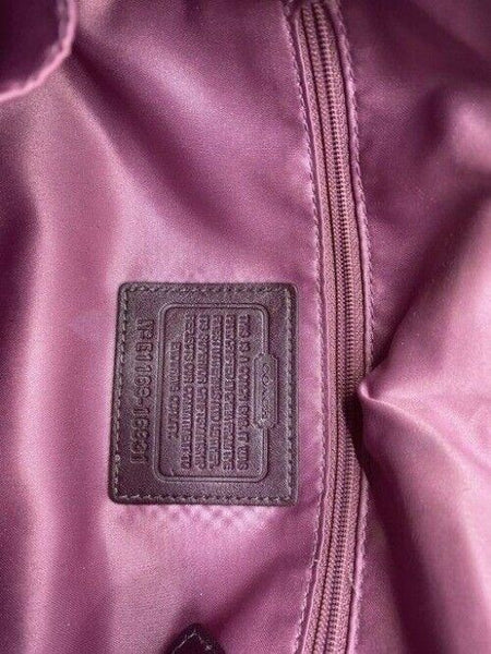 coach vintage rare brown leather cross body bag