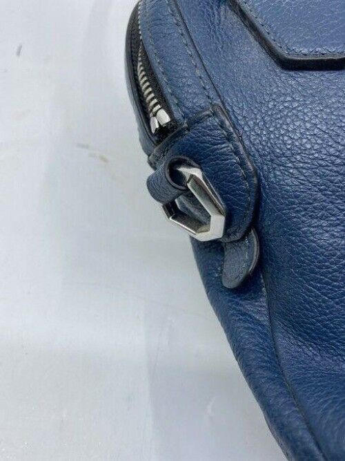 oryany in need of tlc blue leather tote