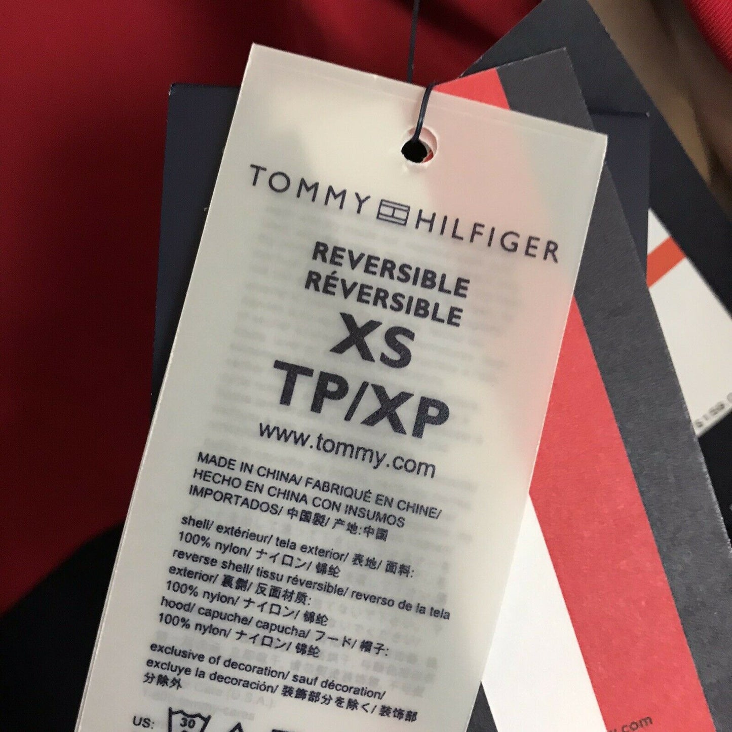 NWT! TOMMY HILFIGER Women’s Reversible Jacket XS