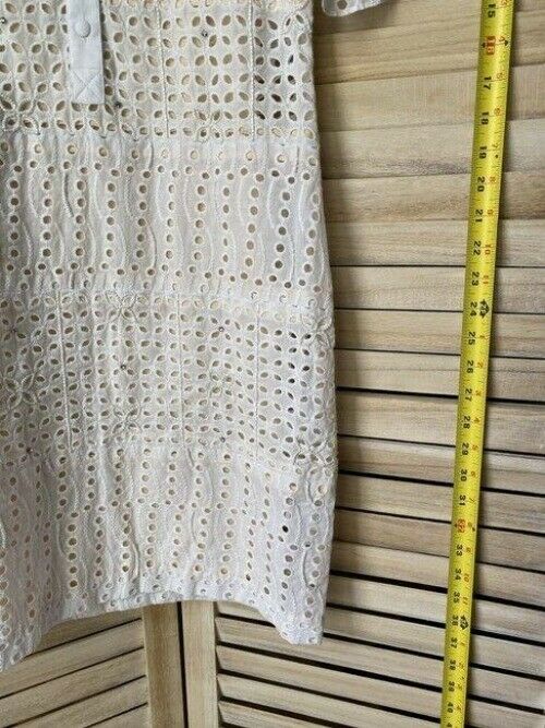 Nicole Miller white collared eyelet msrp