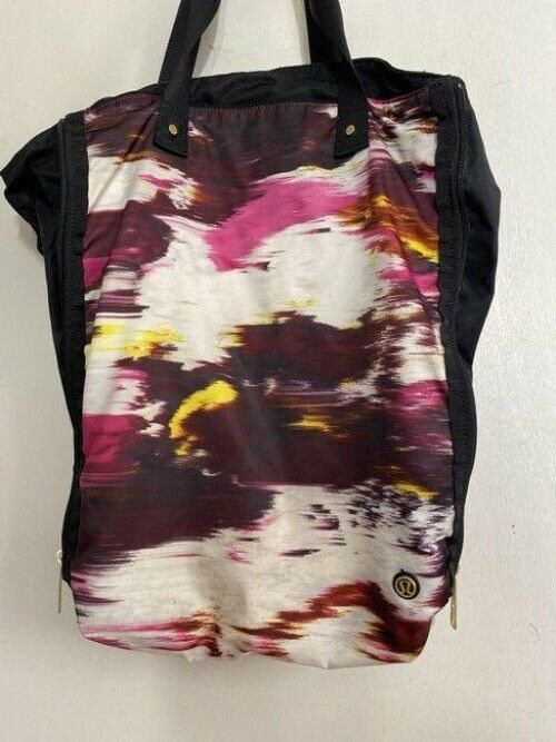 lululemon multi color fabric shoulder bag
