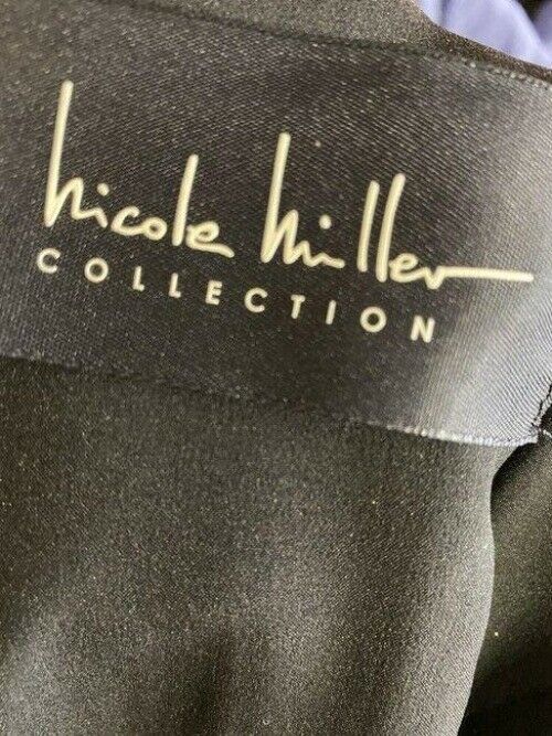 nicole miller black w new w slit msrp short casual dress