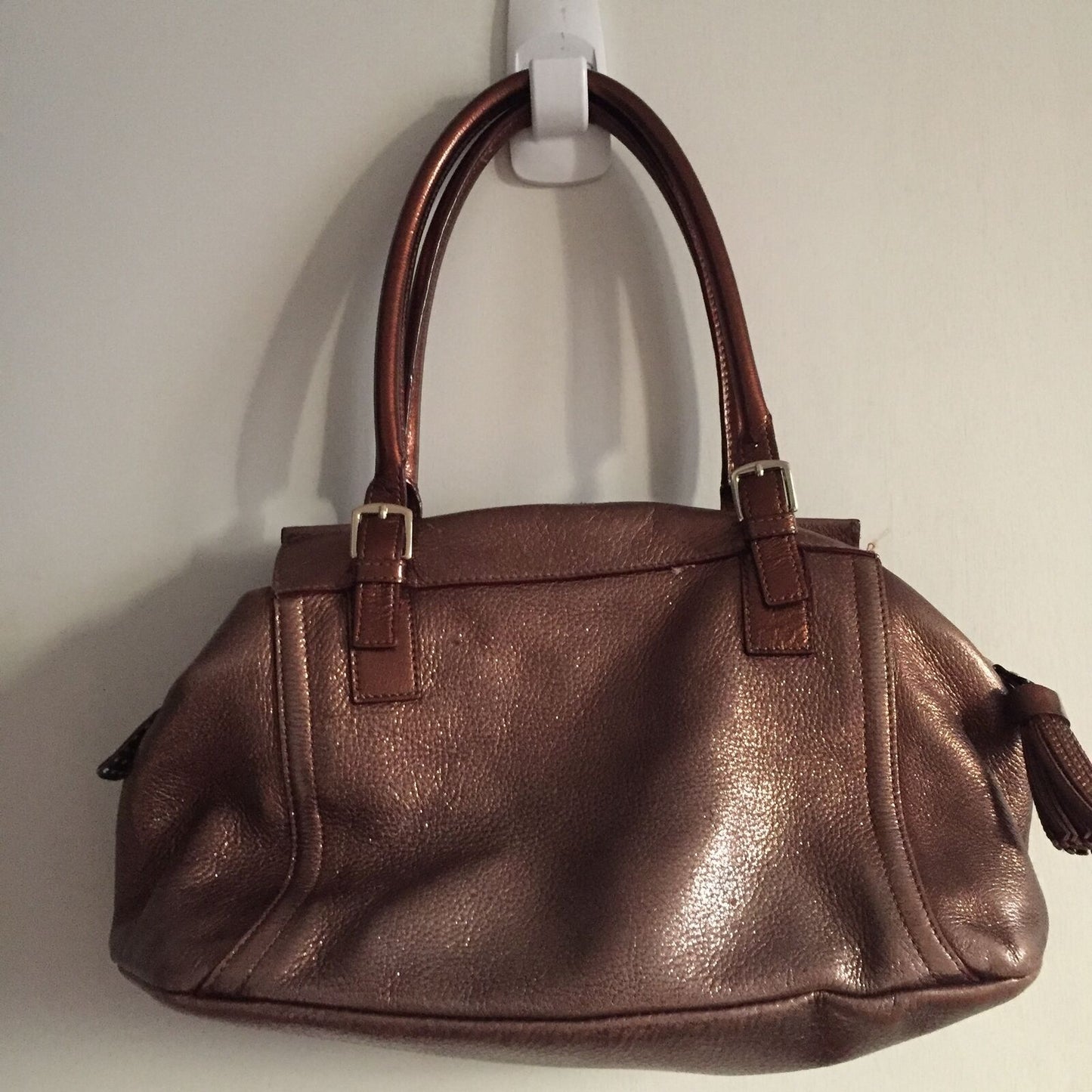 KATE SPADE Bronze Leather Tote Bag