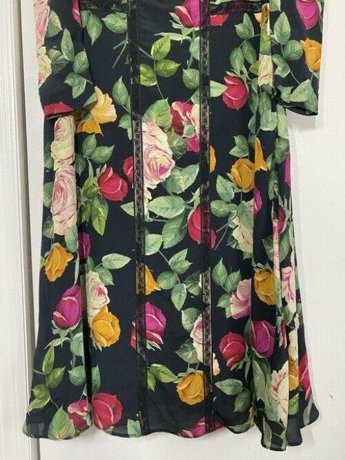 nicole miller black green pink new msrp long formal dress