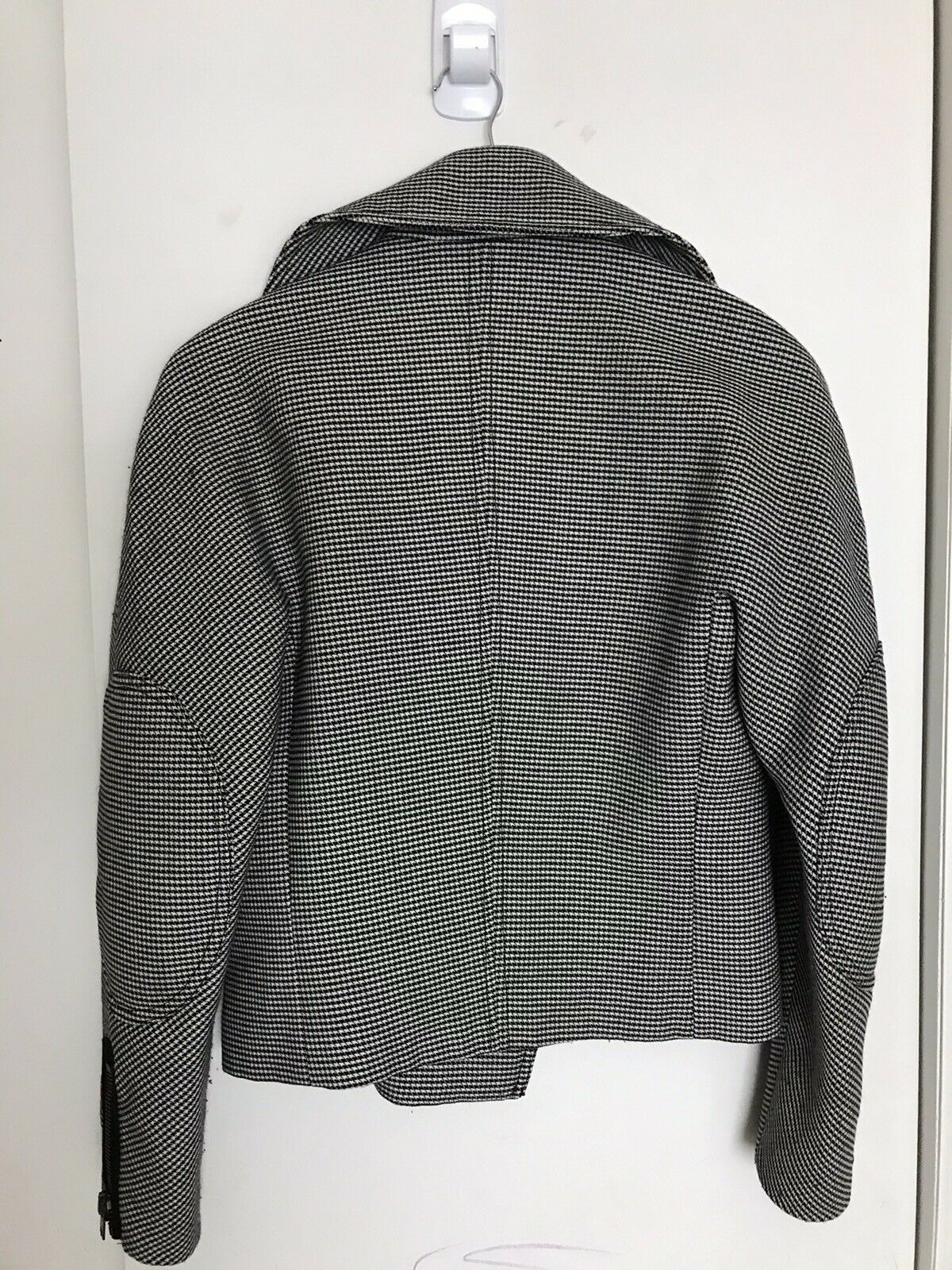 STELLA McCartney Houndstooth Bomber Jacket US Sz Small
