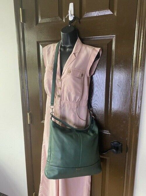 Coach Hobo Green Leather Cross Body Bag