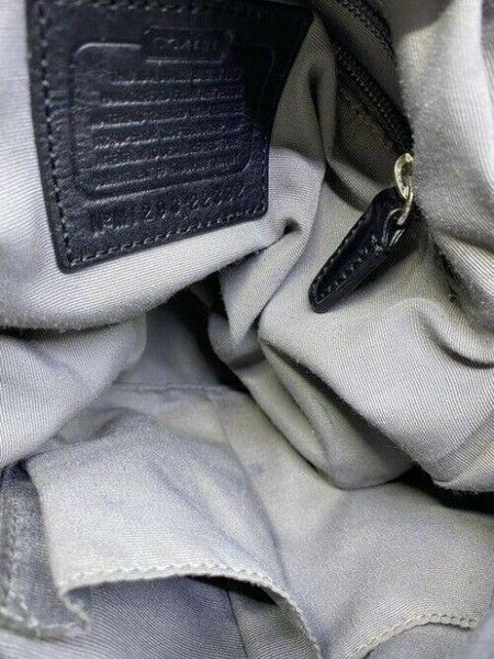 Coach Medium Msrp Black Beige Jacquard Fabric Shoulder Bag