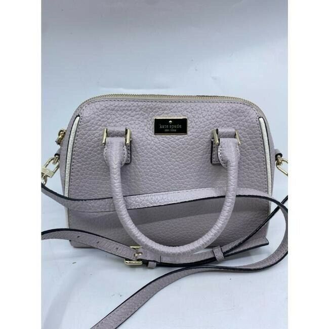 kate spade medium handbag w strap purple leather cross body bag