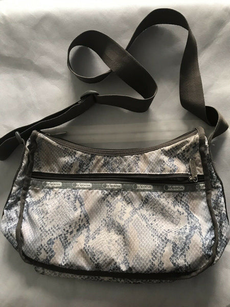 LESPORTSAC Snake Print Nylon Crossbody