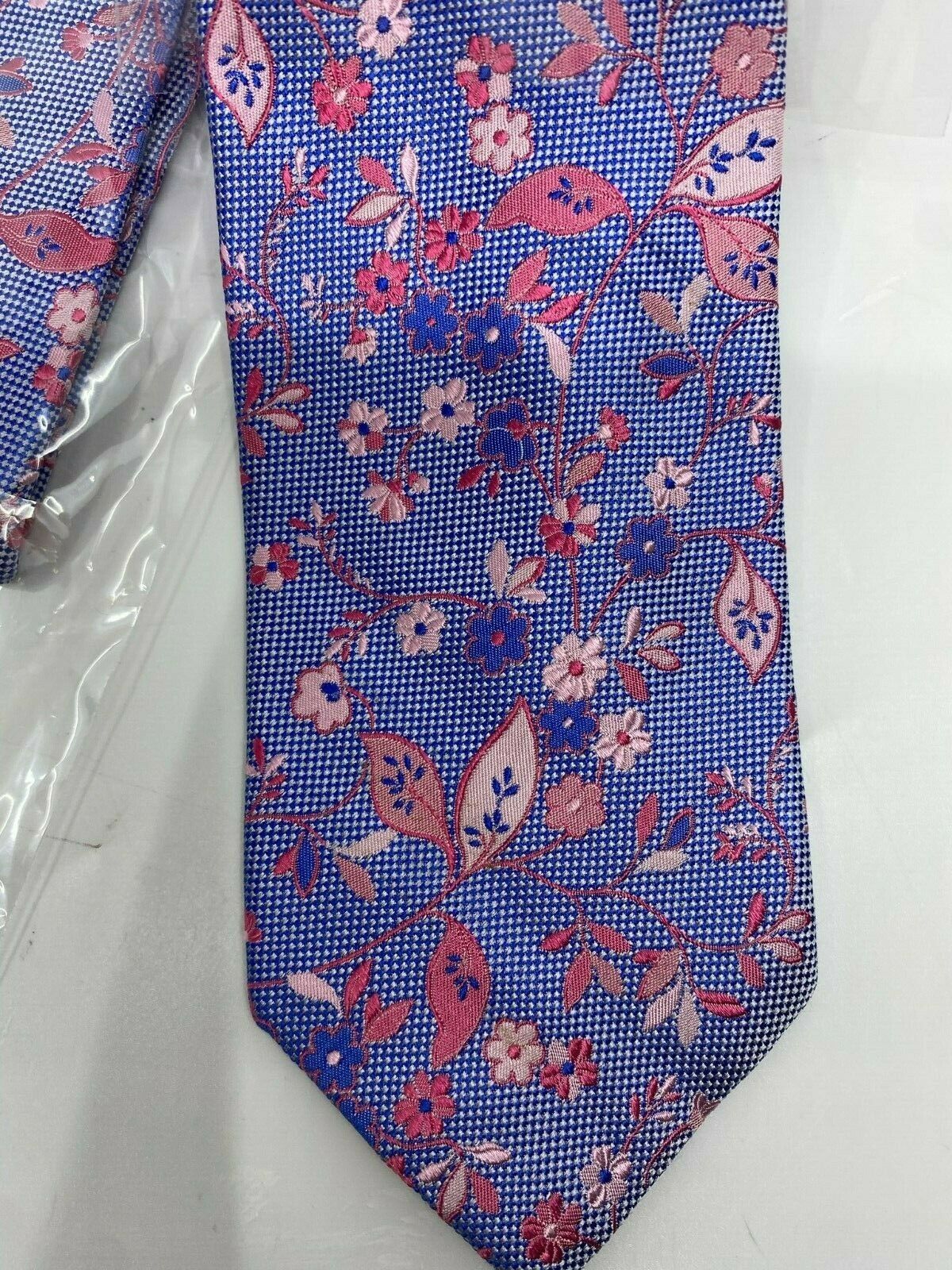 NWT BONOBOS Neck Tie Blue Textured Floral Great for Spring MSRP 98