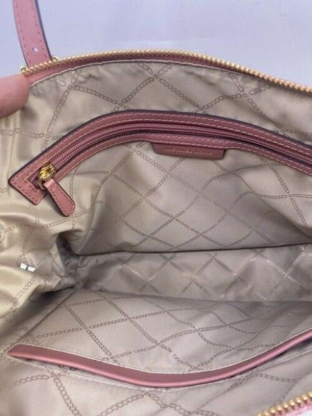 Michael Kors New Padded Device Pocket Pink Coated Canvas Shoulder Bag