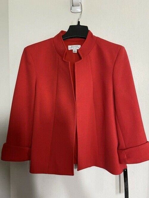 elie tahari red jacket