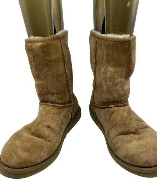 Ugg Australia Tan Mid Height Classic Bootsbooties Size Us