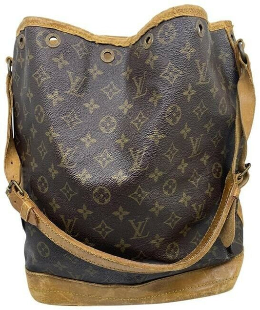 Louis Vuitton Noe Vintage Brown Monogram Canvas Shoulder Bag