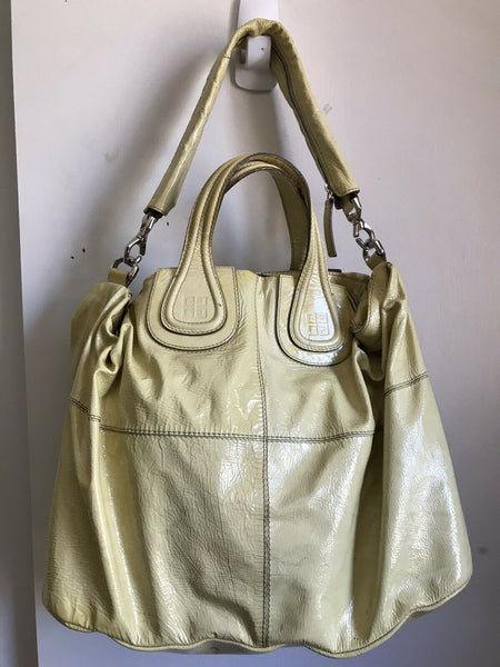 GIVENCHY Nightingale Large Yellow Patent Leather Msrp $2,200