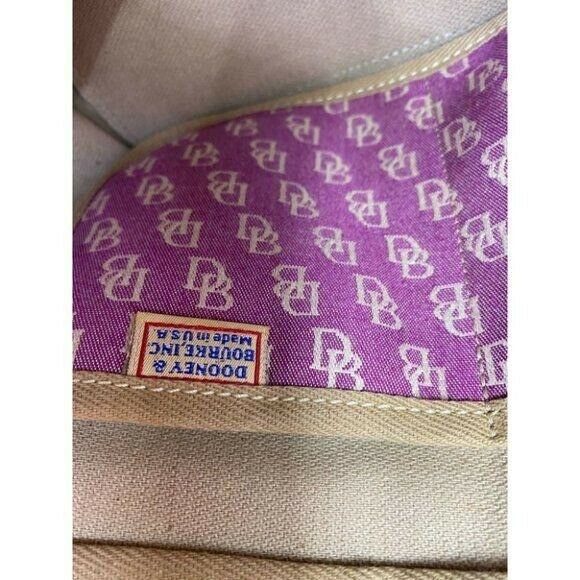 DOONEY & BOURKE Purple White Tan Tote Crossbodybag