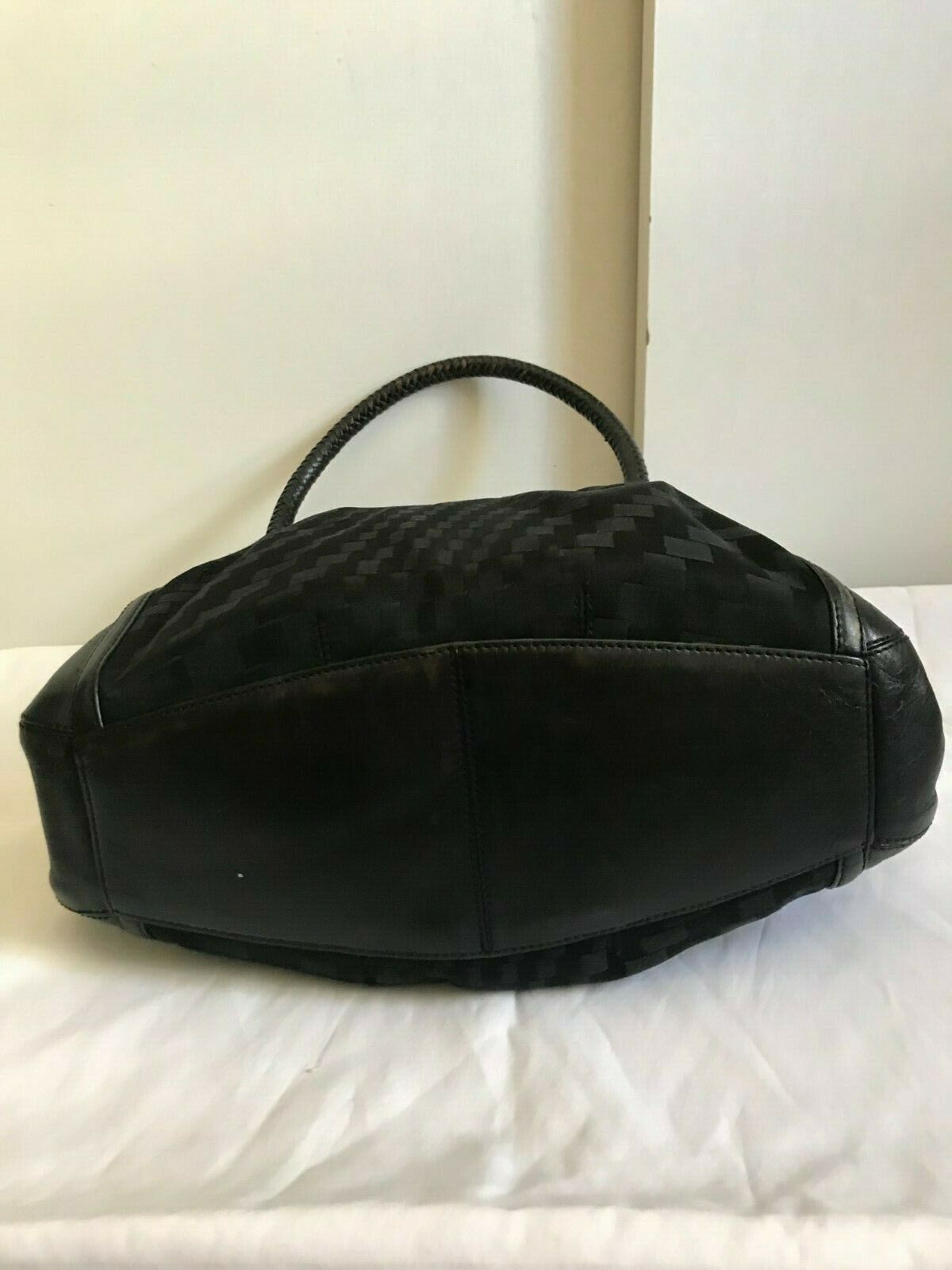 Cole Haan Denney Black Fabric/Leather Shoulder Bag