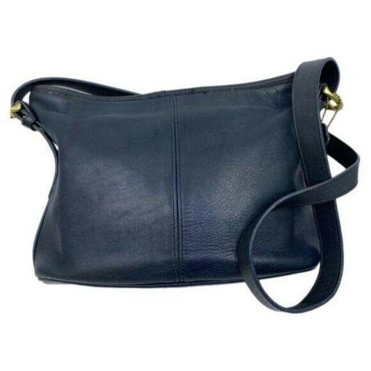 Coach Vintage Black Large Leather Crossbody Bag