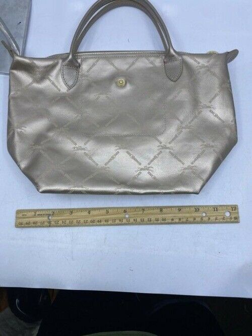 Longchamp Shinny Gold Nylong Tote