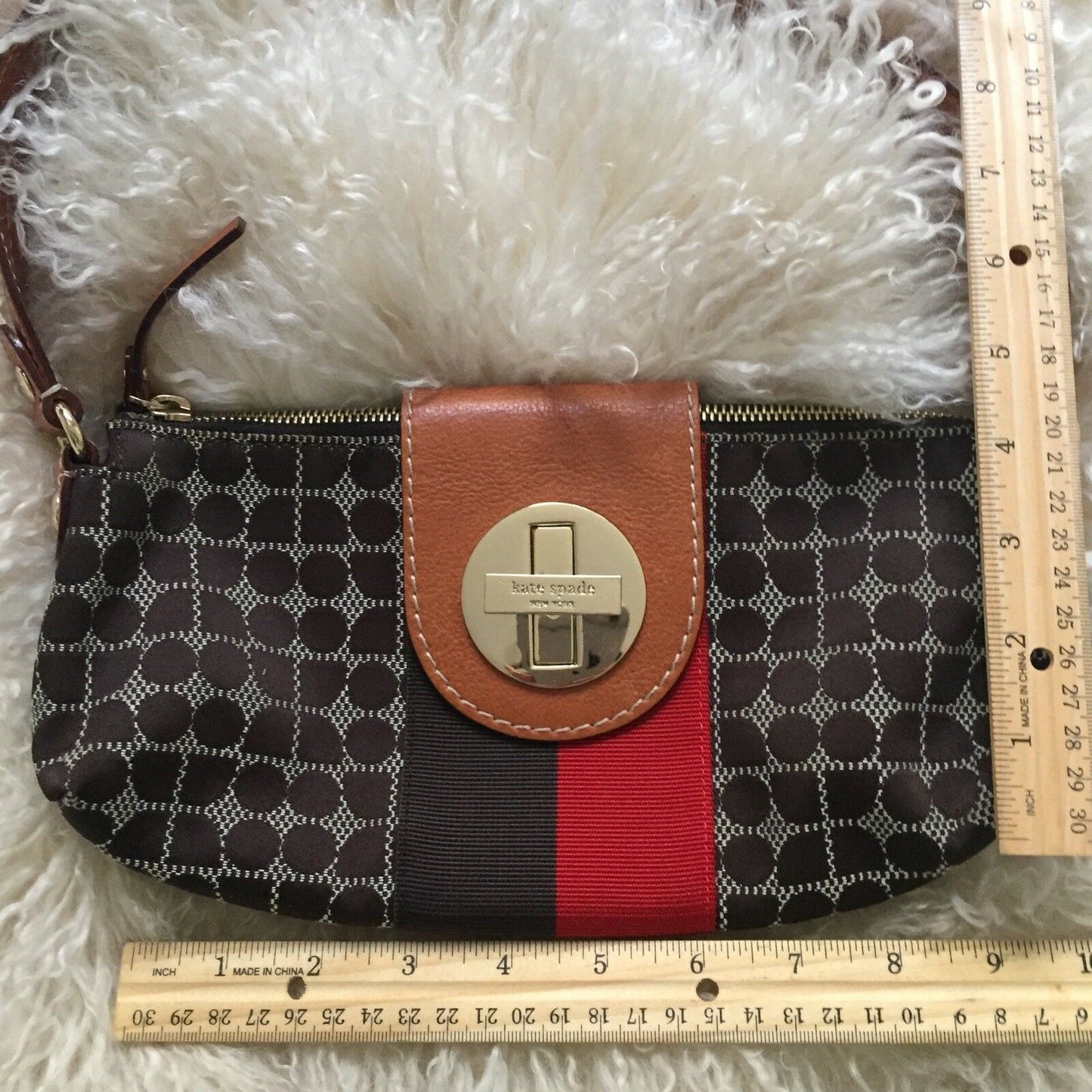 KATE SPADE Multi Color Jacquard Mini Purse Clutch