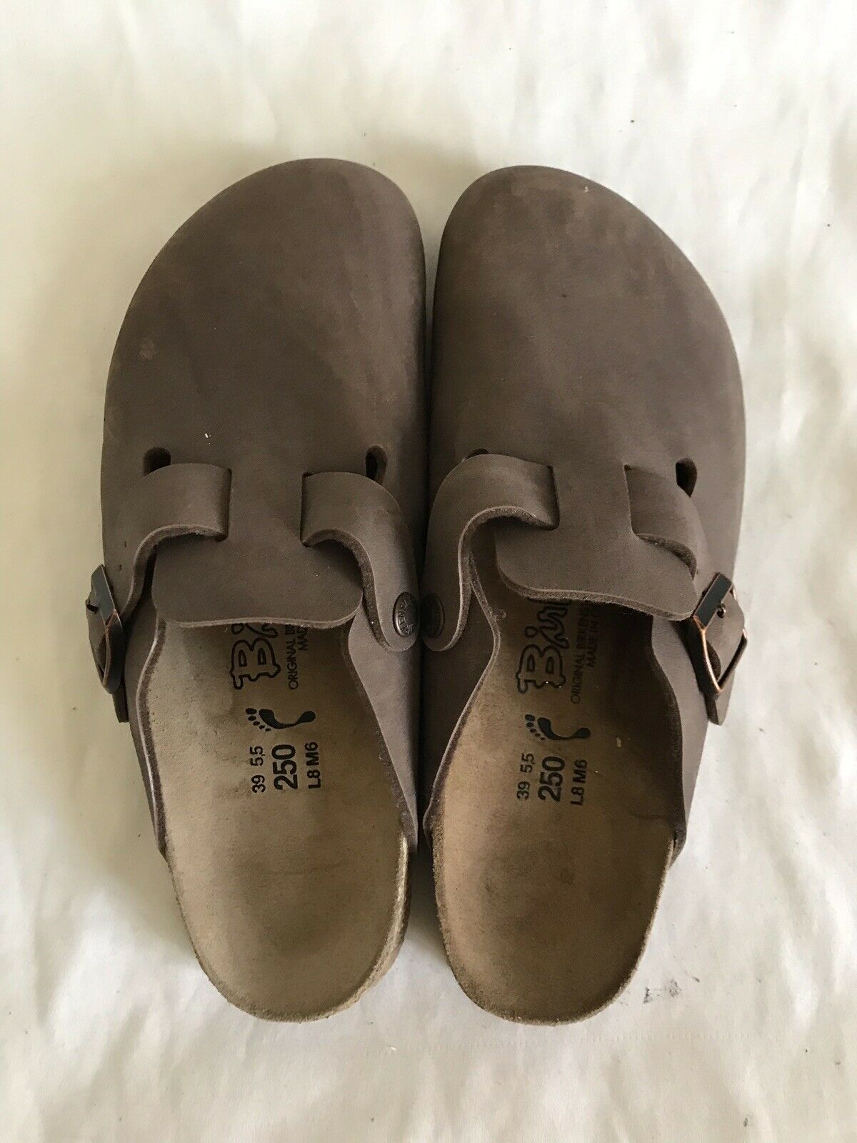 BIRKENSTOCK SLIPPERS-Brown-Size L8 M6