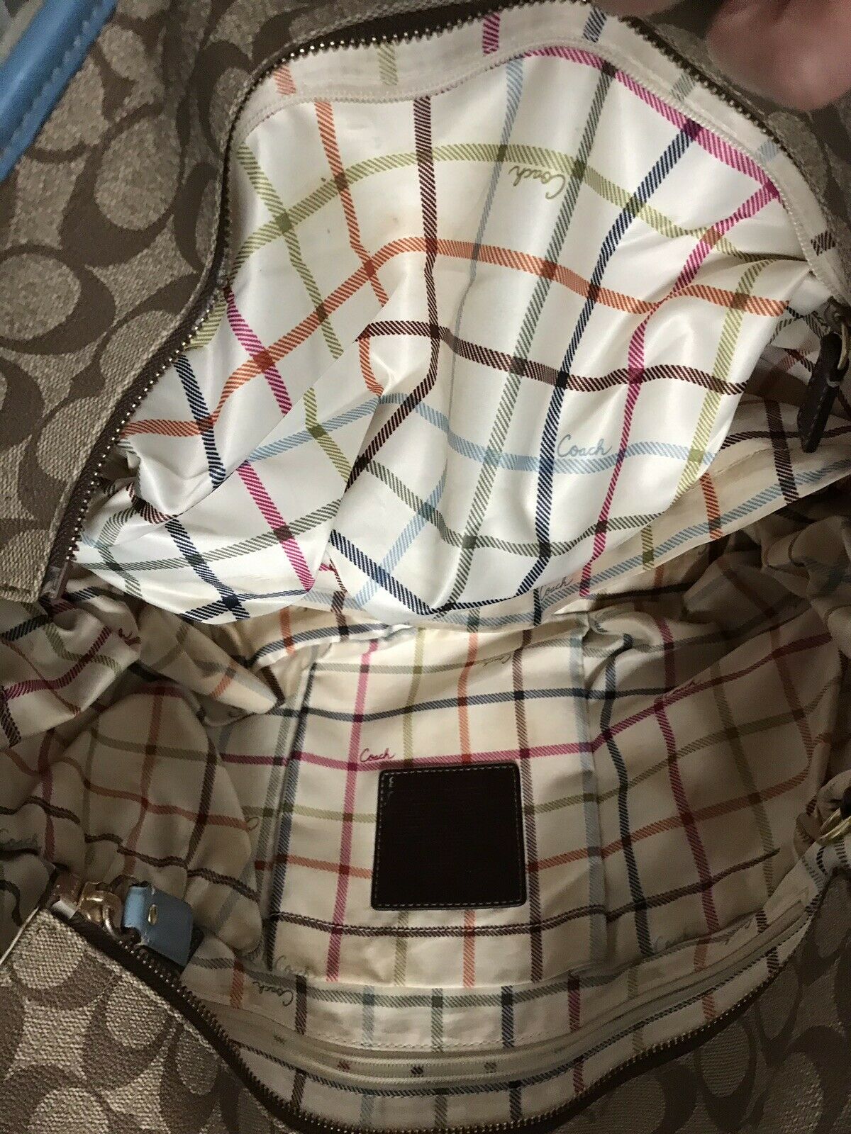COACH XL Weekend/ Diaper Coated Canvas Bag