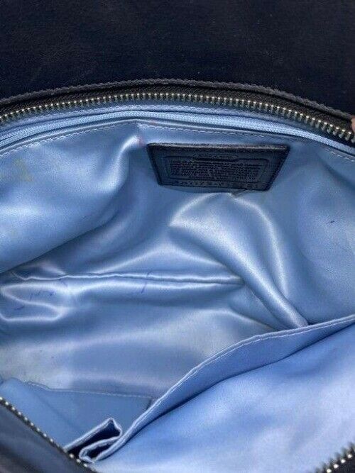 coach black leather shoulder bag