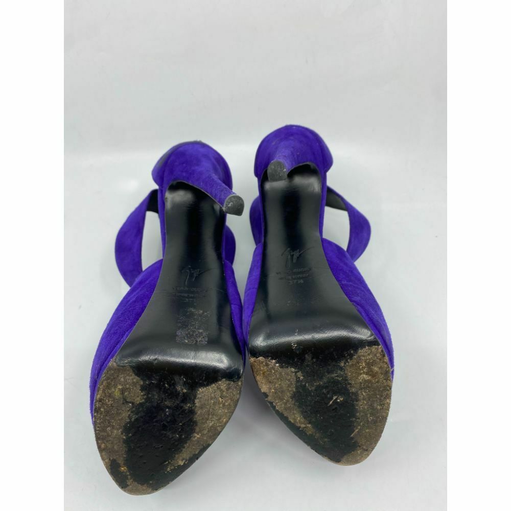 GIUSSEPE ZANOTTI Women's High Heels in Purple Suede Size 37.5