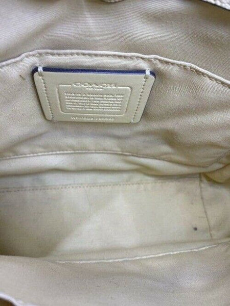 Coach medium yellow leather cross body bag