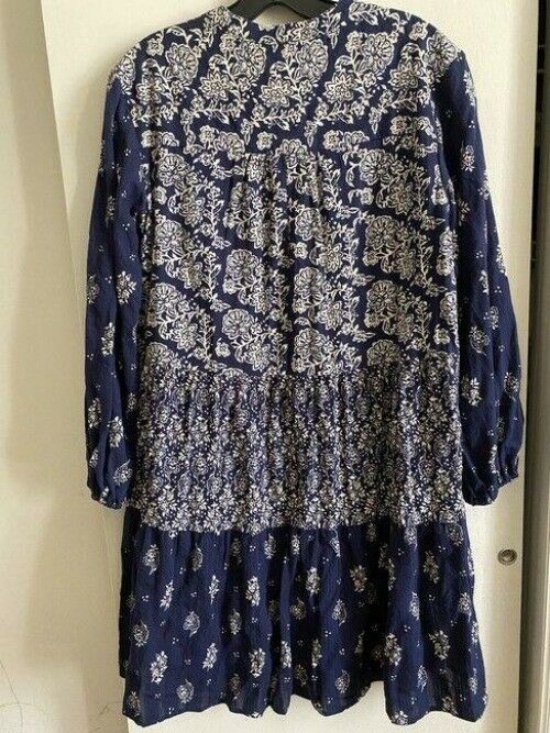 maeve navy white xs for anthropologie short casual dress