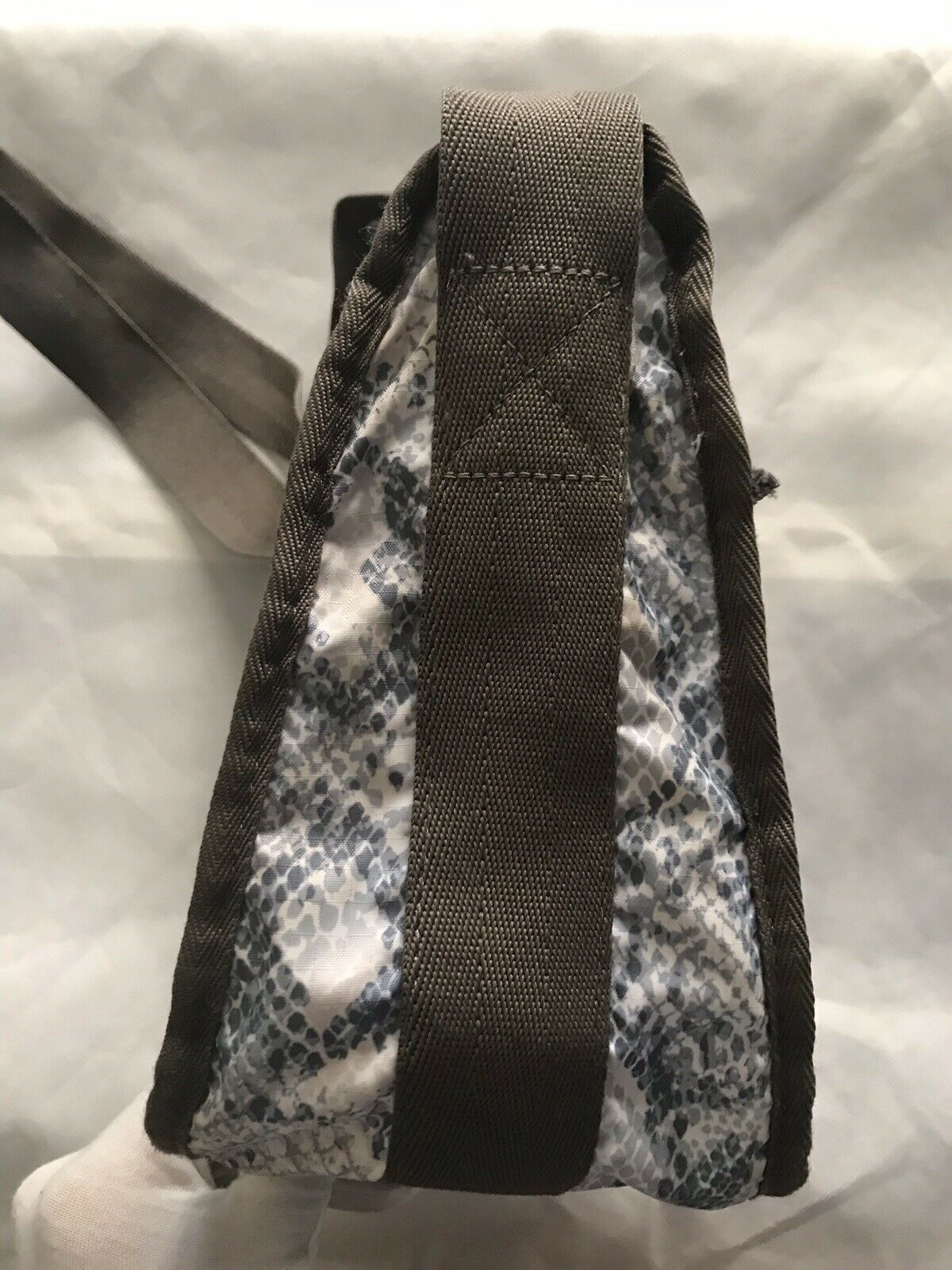 LESPORTSAC Snake Print Nylon Crossbody