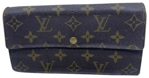 Louis Vuitton Brown Sarah Large Canvas Travel Wallet