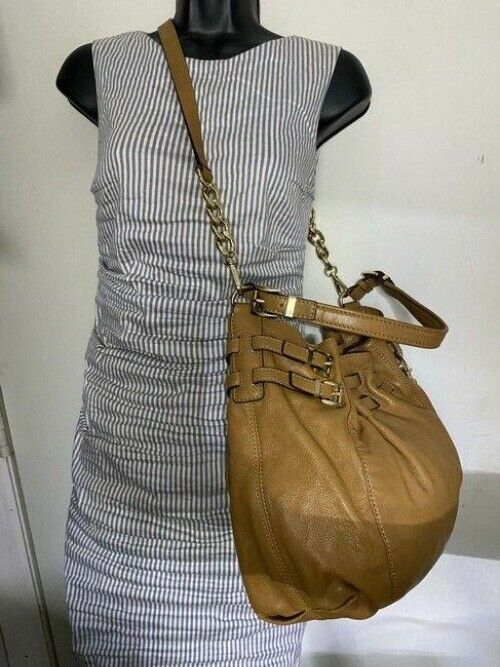 michael kors crossbody w w strap orange leather hobo bag