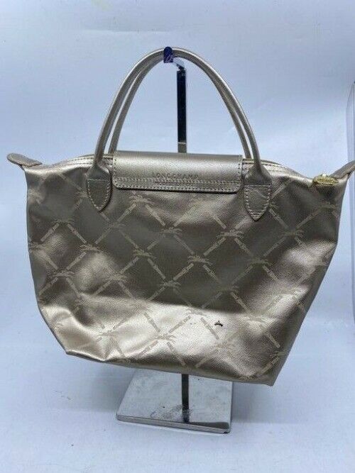 Longchamp Shinny Gold Nylong Tote