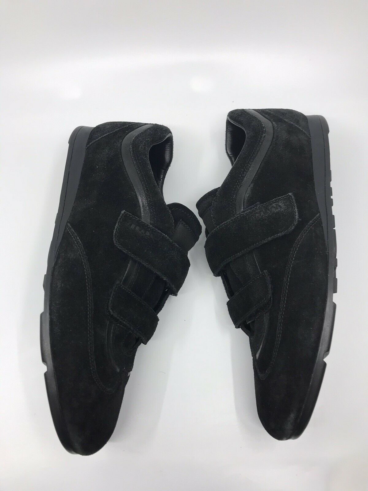 PRADA Men’s Suede Velcro Front Sneakers sz 8