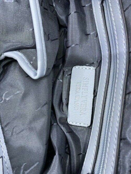 Simply Vera Vera Wang blue faux leather shoulder bag