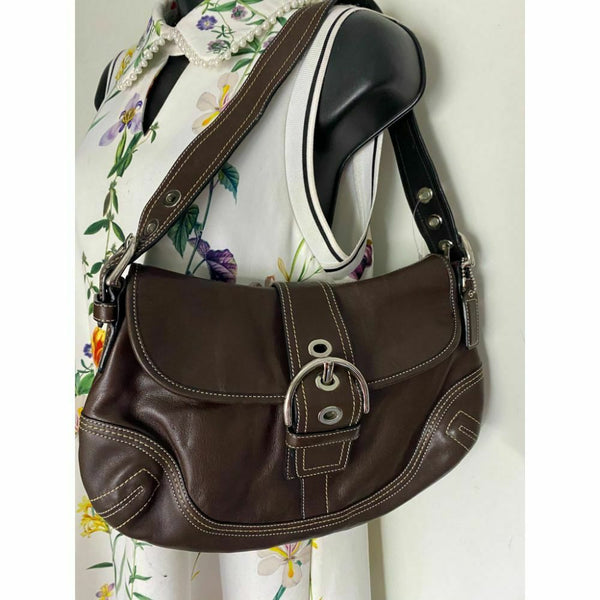 Coach Brown Medium Leather Shoulder/Handbag