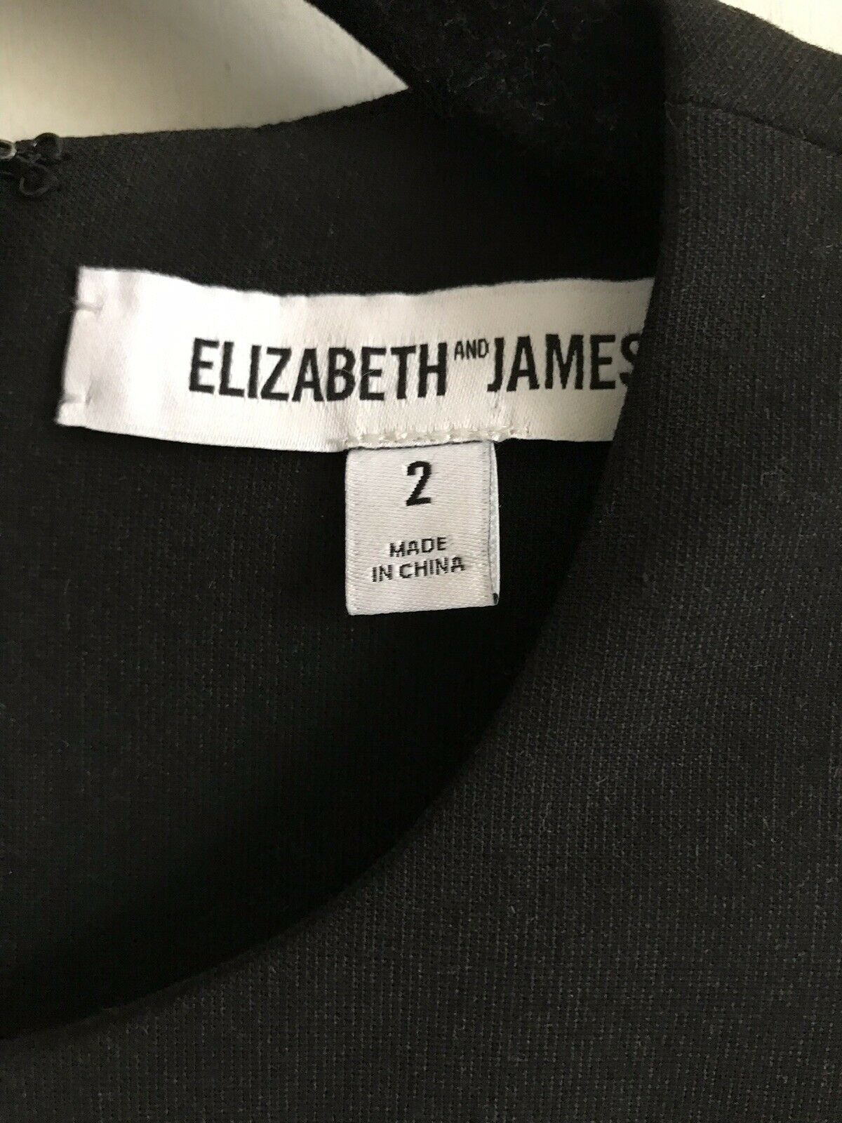 ELIZABETH And JAMES Dania Black And Ombré Blue Cocktail Dress Sz 2