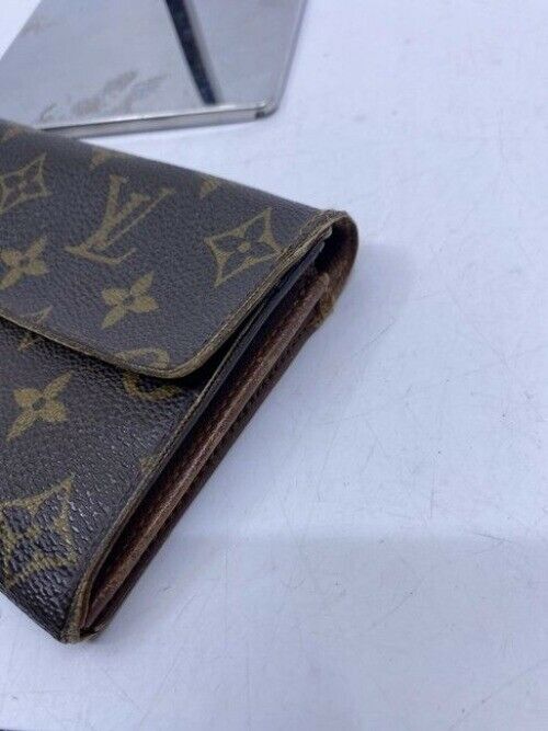 Louis Vuitton Brown Sarah Large Canvas Travel Wallet