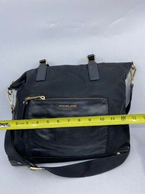 michael kors large shoulder black nylon cross body bag