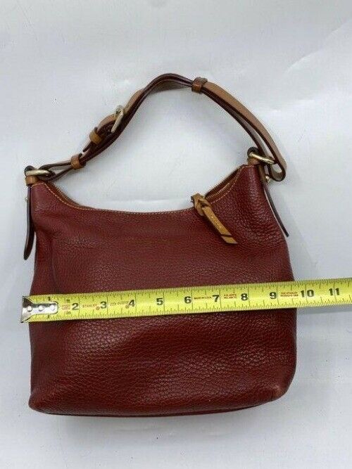 dooney and bourke red leather hobo bag